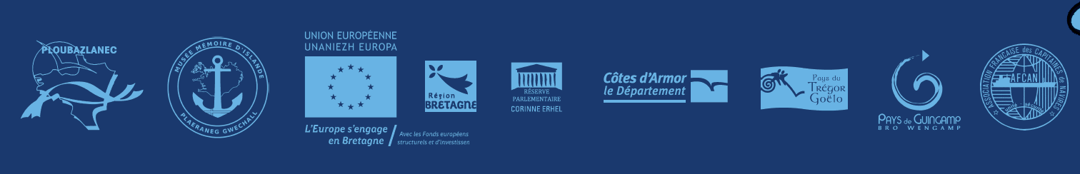 logo financeurs : ploubazlanec, plaeraneg gwechall, union europeenne, region bretagne, reserve parlementaire, cotes d'armor departement, pays du tregor goelo, pays de guingamp, afcan