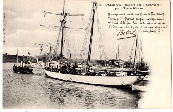 Terre-Neuvier au départ du port de Paimpol, Copyright : collection Mémoire d'Islande
