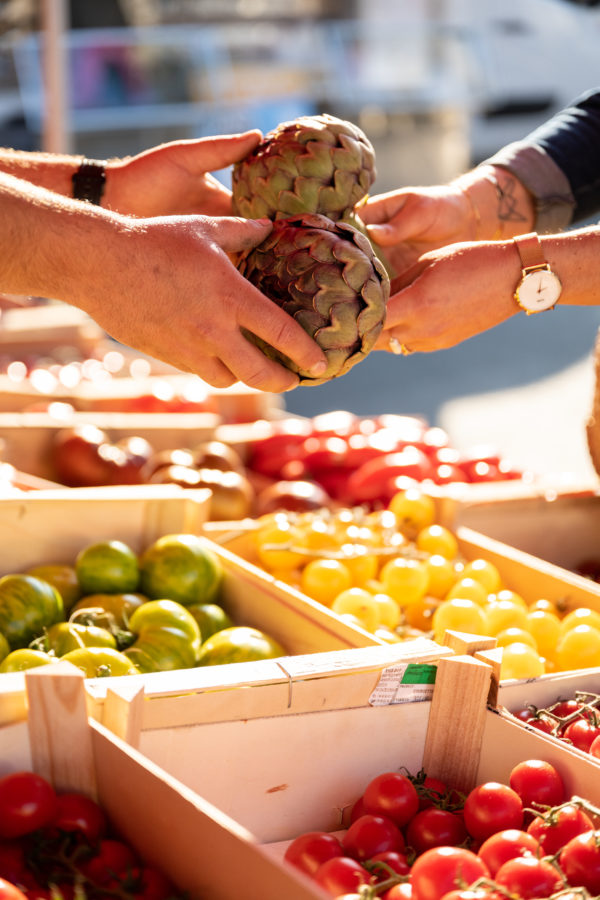 étal de légumes marché