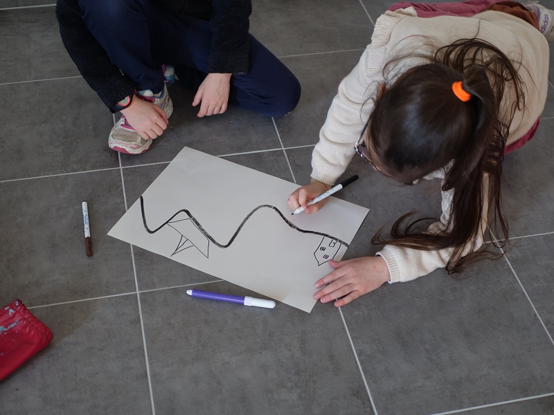 Le dessin de la fresque.