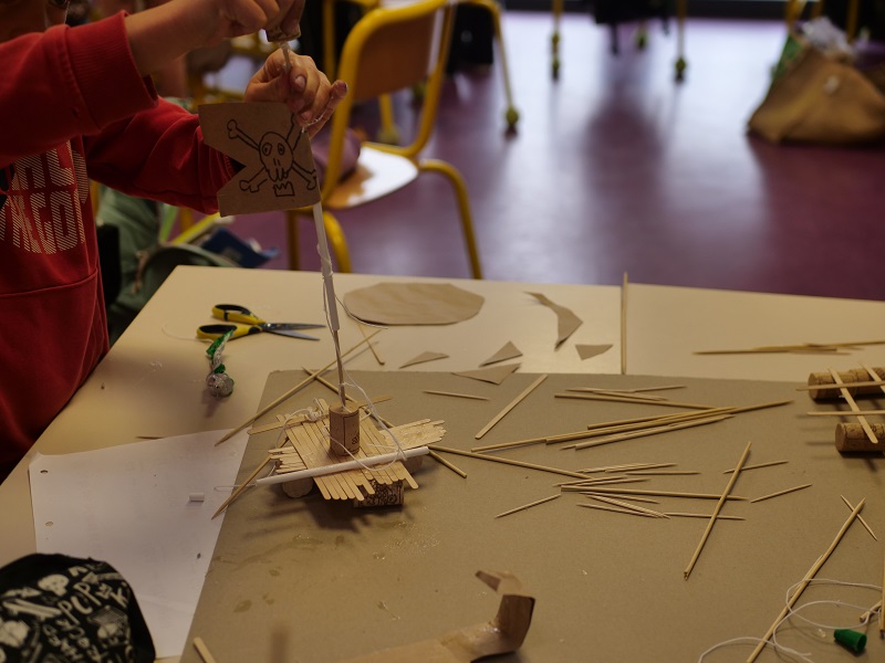 Une maquette de bac réalisée par un élève.