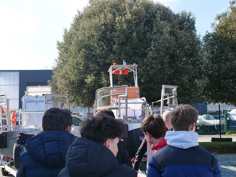 Visite du chantier naval Efinor.