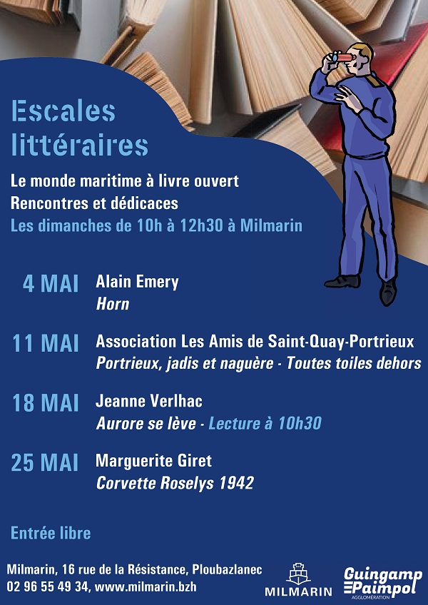Affiche des Escales littéraires de mai 2025 Affiche des Escales littéraires de mai 2025