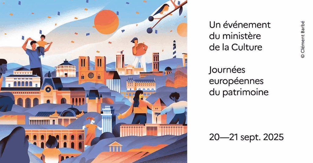 Le visuel officiel des Journées européennes du patrimoine 2025