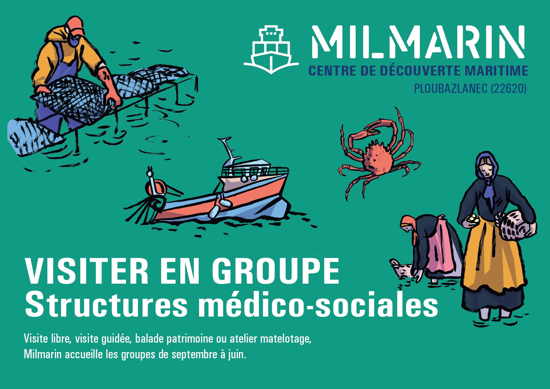 Page de couverture de la brochure à destinations des structures médico-sociales.