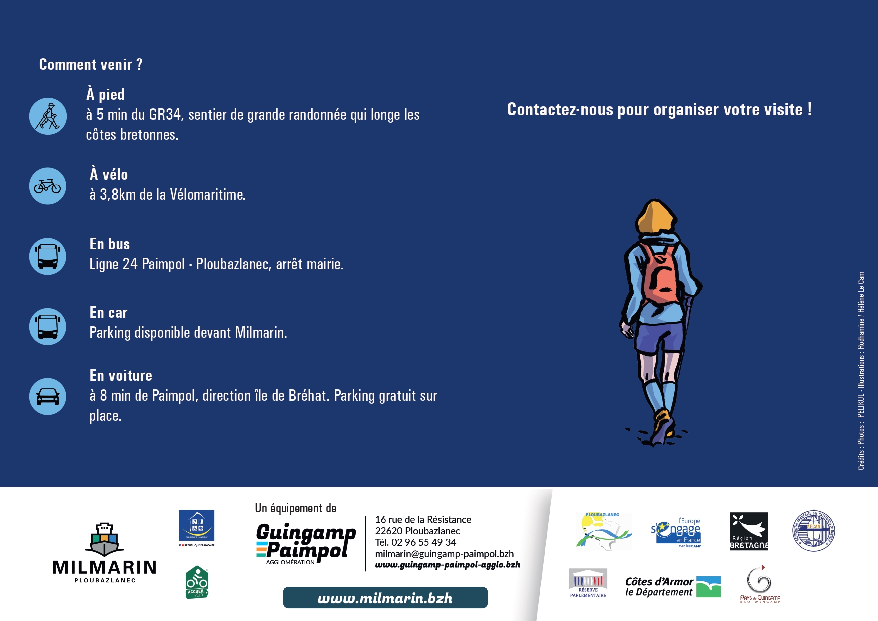 Modalités et coordonnées de Milmarin.