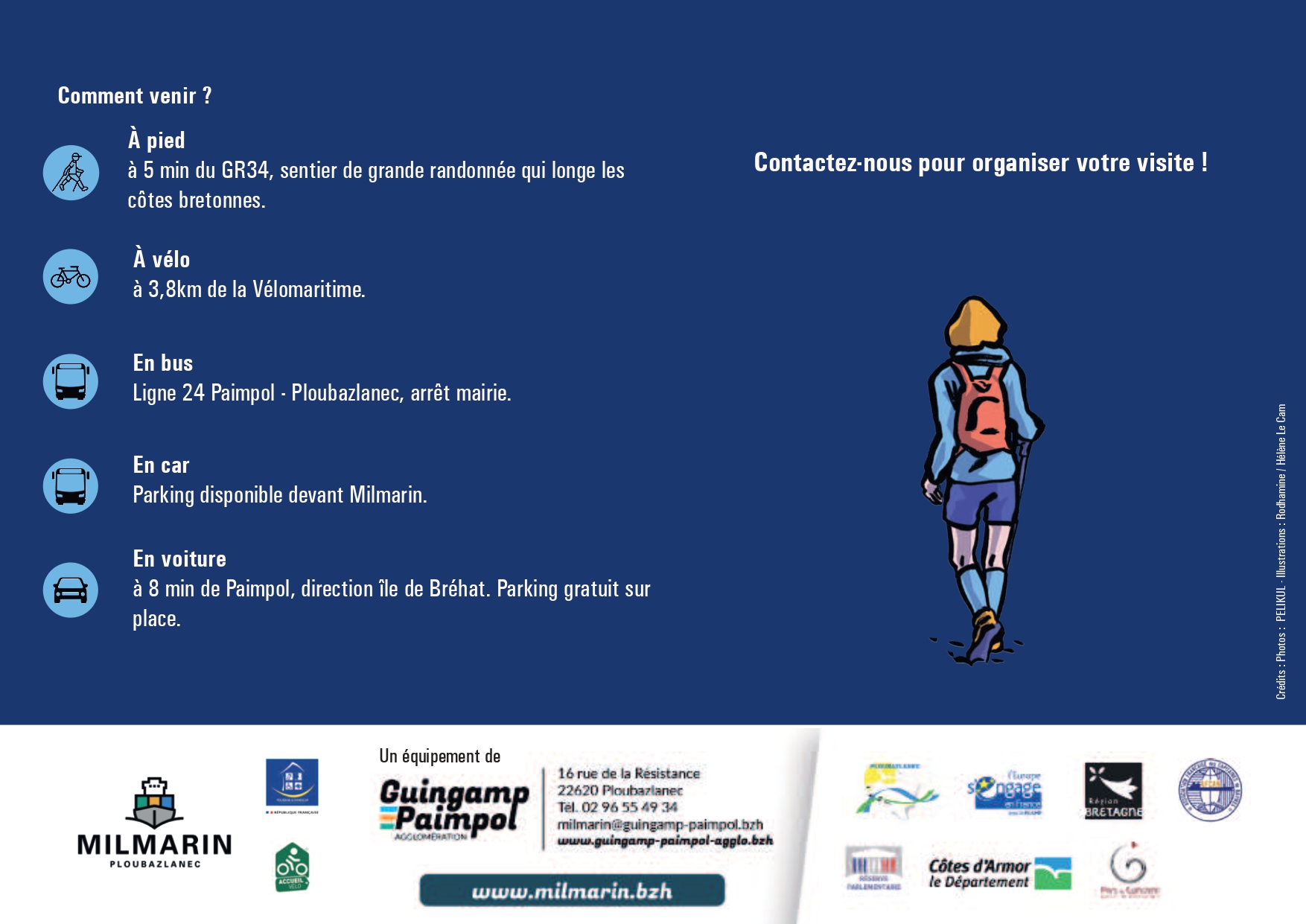Modalités et coordonnées de Milmarin.
